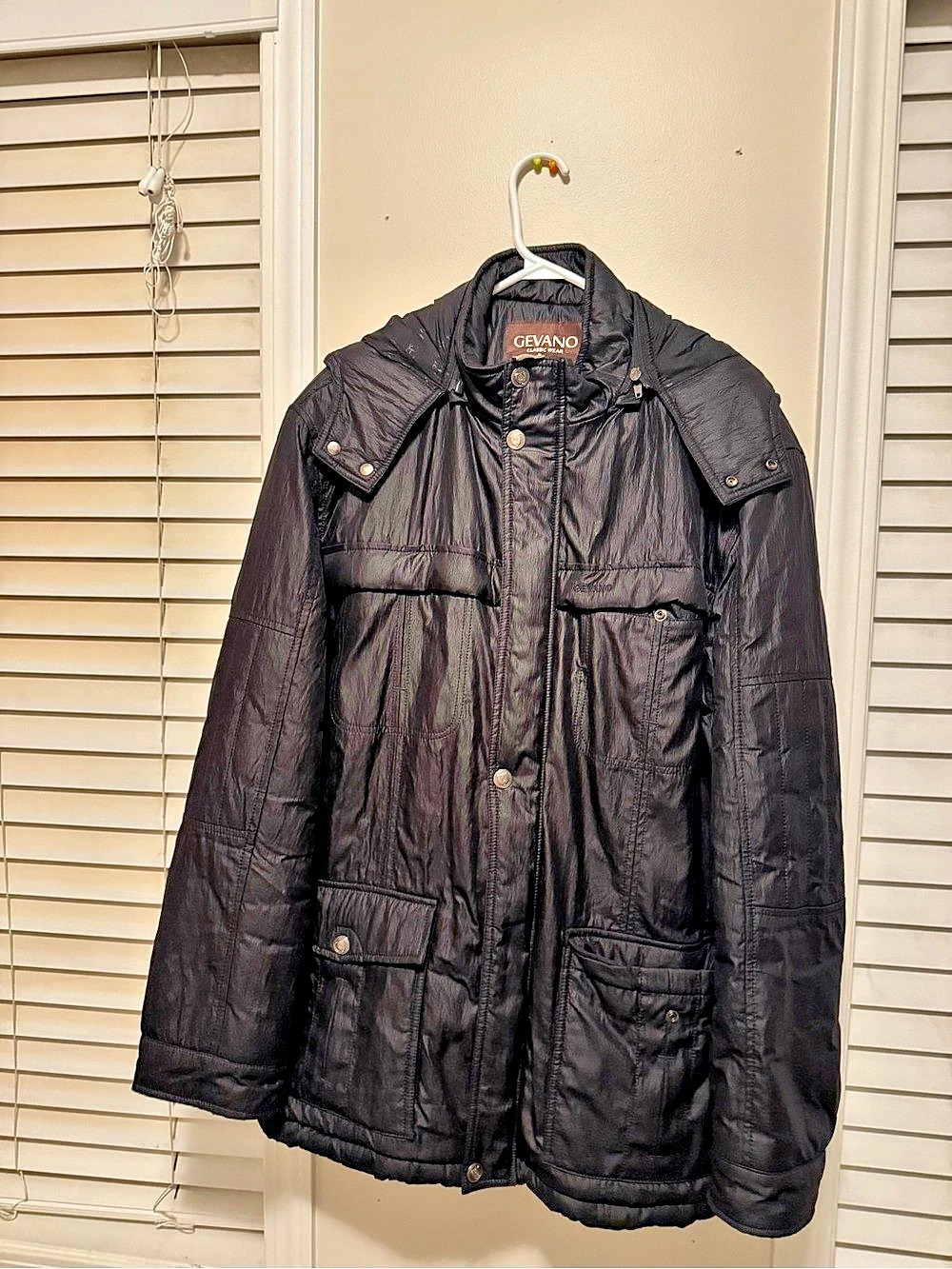 Gevano Classic Wear Black Jacket Size XXL Like New